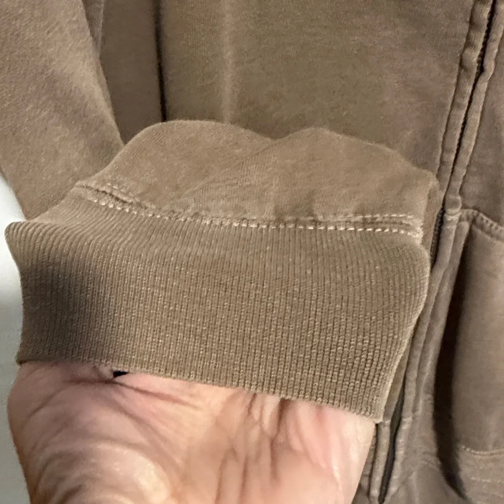 Men's Brown Zip-Up Hoodie